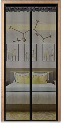 Magnetic Screen Door 43x90, Magnetic Mesh Door for Sliding Door, Magnetic Screens for Sliders, Heavy Duty Mesh Curtain for Sliding Door, Mesh Screen Door with Magnets