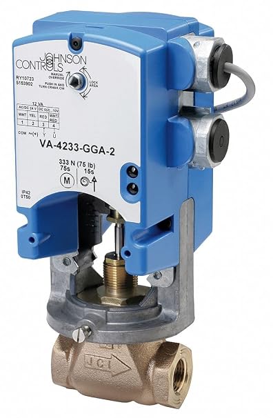 Johnson Controls VA-4233-GGA-2 Electric Actuator, 180" lb., 2 SPDT, 24VAC