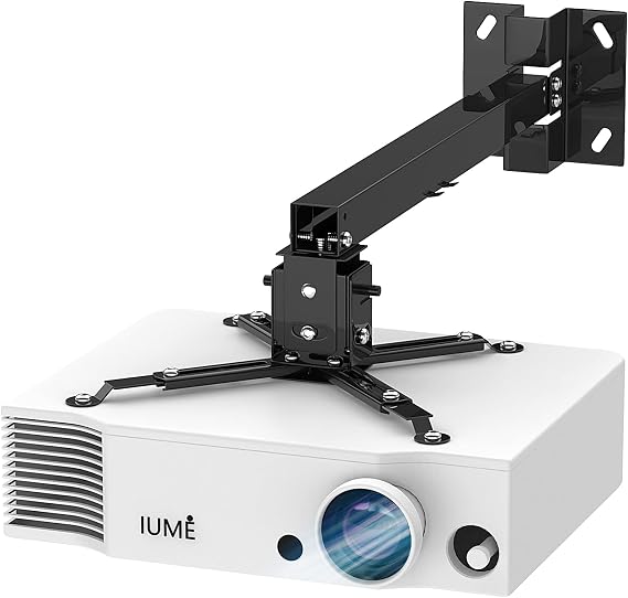 Projector Mount Tray, Extending Wall Ceiling Projection Bracket, Negro