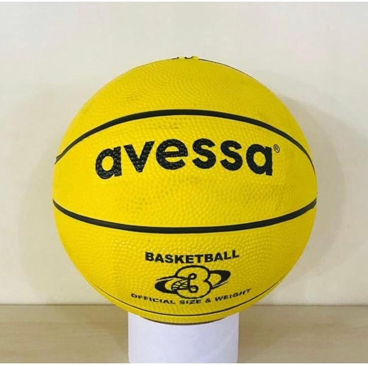 Basketbol Topu 3 Numara, Sarı, Kauçuk, 490 gram
