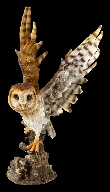 Figuren Shop GmbH Eulen Tier-Figur Eule Große Vogel-Figur Dekofigur Dekofigur Artikel Statue Skulptur Höhe 375 cm