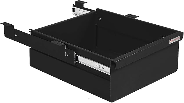 Heavy 16 Ga Cold Rolled Steel Drawer Kit - Powder Painted - 6" High x 14.5" Wide x 17" Length - Black - by BenchPro.