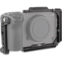 Leftfoto FX3 / FX30 Half Camera Cage with Removable Top NATO Rail - Modular Design Camera Protection Frame Rig with Arca Base Compatible with Sony FX3 FX30 Original XLR Handle DJI RS Gimbal