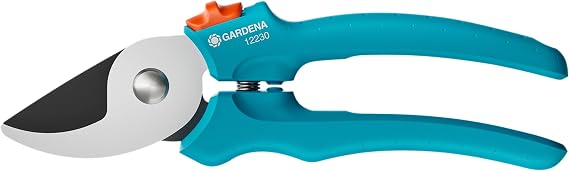Gardena EasyCut Garden Shears Bypass Cut 20 mm Cutting Diameter Ergonomic Handles PowerCoating Blades Durable Quality (12230-20)