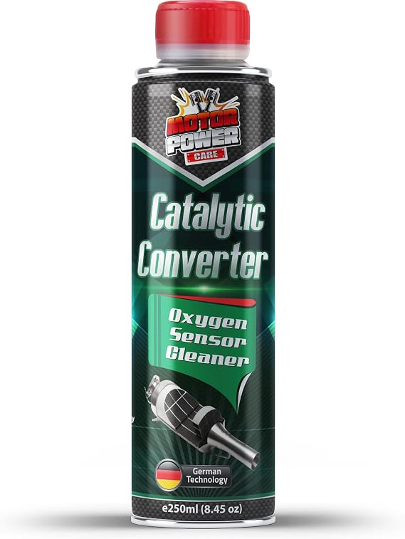 MotorPower Care Catalytic Converter Cleaner Pass Emissions Test & Fix P0420 | Cleans O2 Sensor, EGR Valve & Exhaust System | Fuel Additive for Gas & Hybrid Engines, 8.45 fl oz