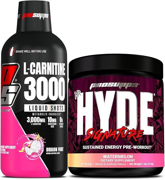 ProSupps L-Carnitine 3000 Liquid Shots & Mr. Hyde Pre-Workout Bundle