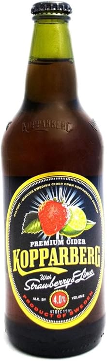 Kopparberg - Strawberry & Lime - Premium Swedish Cider - 15x500ml Bottles