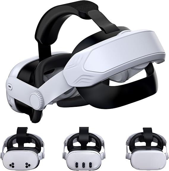 Adjustable Comfort Head Strap for Meta Quest 3S/Quest 3/Quest 2 - Elite Strap Replacement for Enhanced Support, Reduced Pressure & VR Gaming Immersion (T4 Quest 3S/Quest 3/Quest 2 Head Strap)