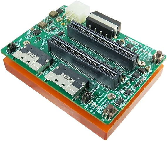 Micro SATA Cables |SlimSAS 8i x2 to PCIe x8 Gen 4 Dual Port Adapter
