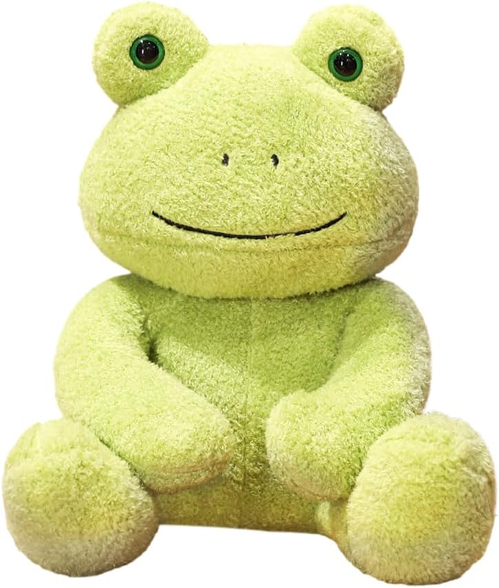 Frog Plushie Toys,Soft Stuffed Animal,Green Stuffed Frog,Cartoon Animal Frogs Stuffed,Children's Soft Plush dolls, for Boys and Girls,25cm
