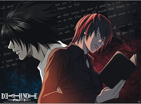 ABYSTYLE Death Note Group L vs. Light Unframed Mini Poster 15 x 20.5 Anime Manga Wall Art Prints for Bedroom Office Living Room Home Decor Gift