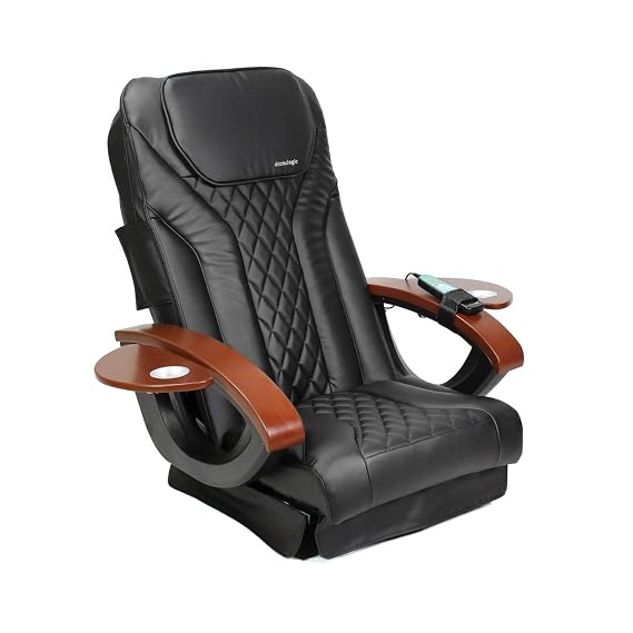 MAYAKOBA Shiatsulogic Pedicure Chair Cushion Cover Set (Black), Vibration Massage Chair Cover 16 EX, Nail Salon Pedicure Equipment and Furniture