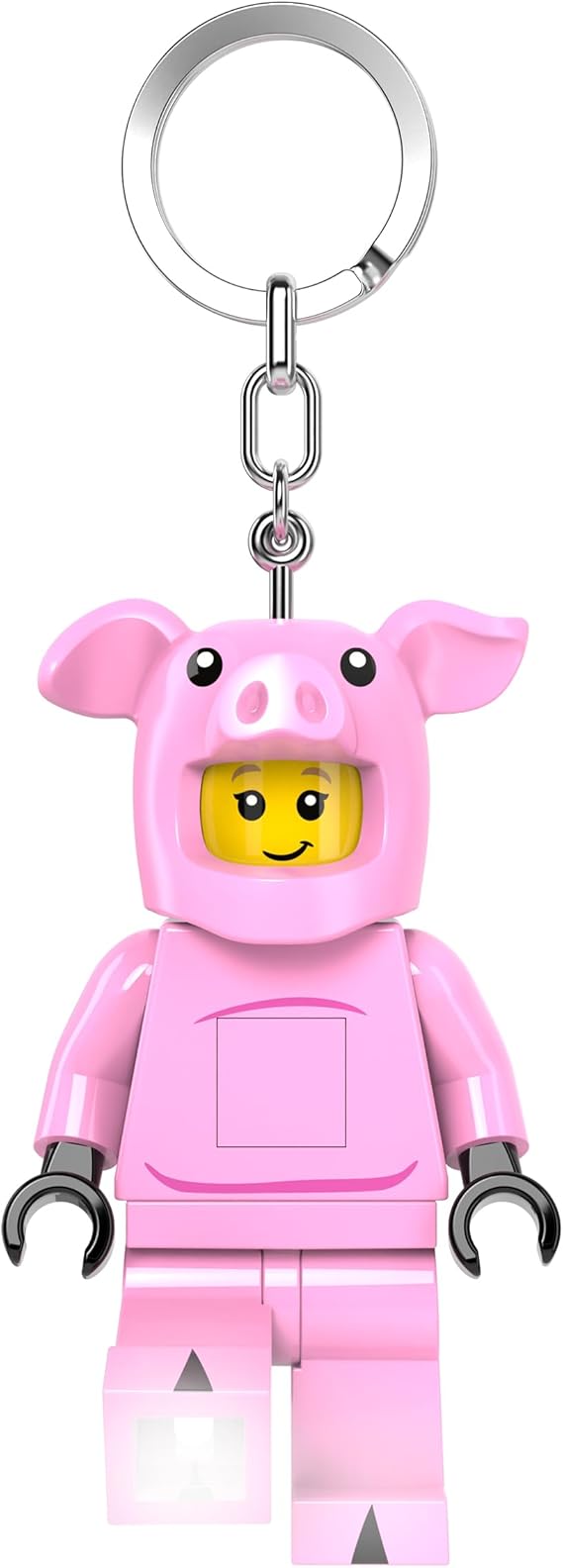 LEGO Keychain Light - Piggy Girl (KE212H) Large 3 Inch Tall | Bag charm with LED light