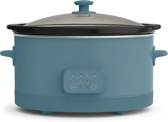 bella SAVOR 6qt Programmable Non-Toxic Slow Cooker, Surf