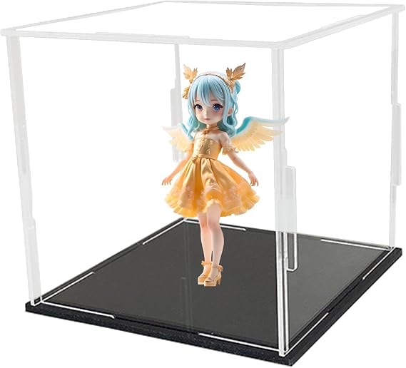 Acrylic Display Box, Transparent Showcase Dust Cover Dustproof Countertop Showcase Square Cube Boxes Clear Acrylic Box For Collectibles, Action Figures/Makeup And Toys