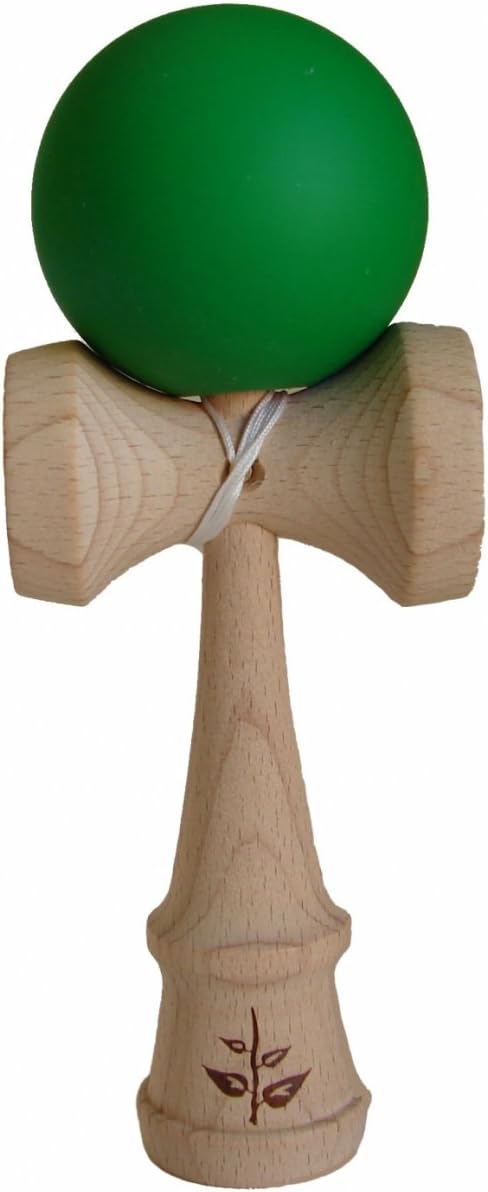 Green Rubberized Kendama