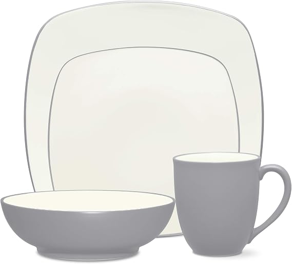 Noritake Colorwave Slate 4-Piece Square Place Setting, Service for 1