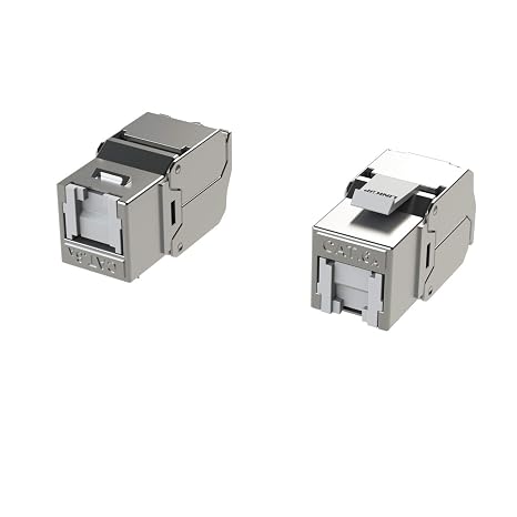LINKUP Cat6A RJ45 Keystone Jacks | 12-Pack