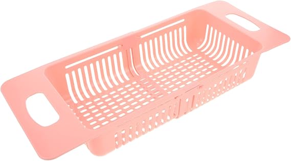 Plastic Vegetable Fruit Washing Drain Basket Sink Strainer Dish Strainer Fruit over The Sink Strainer