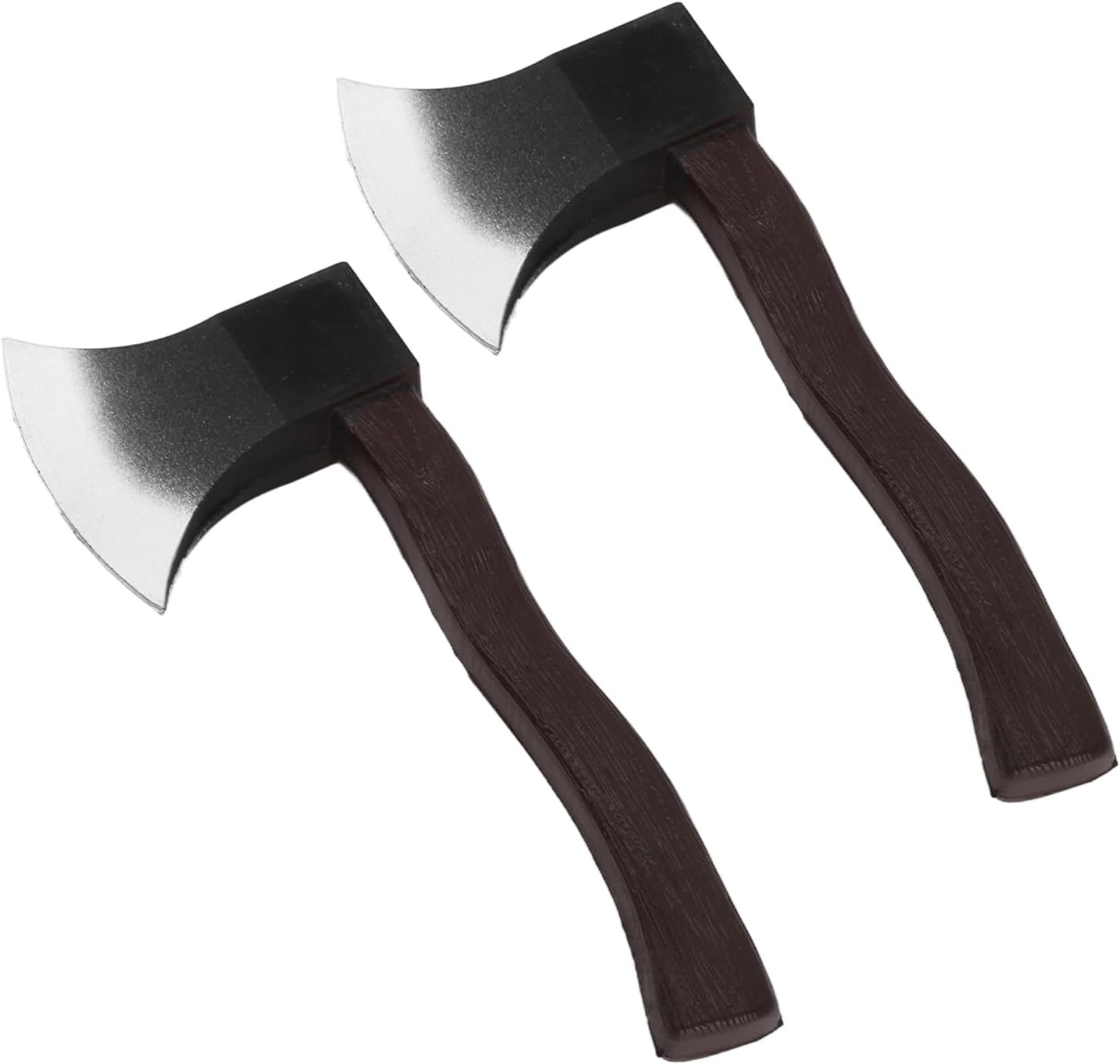 Fybida Fake Axe 2pcs Axe Toys Realistic PU Safe Lightweight Multifunction Axe Props for Halloween Costume Party Game