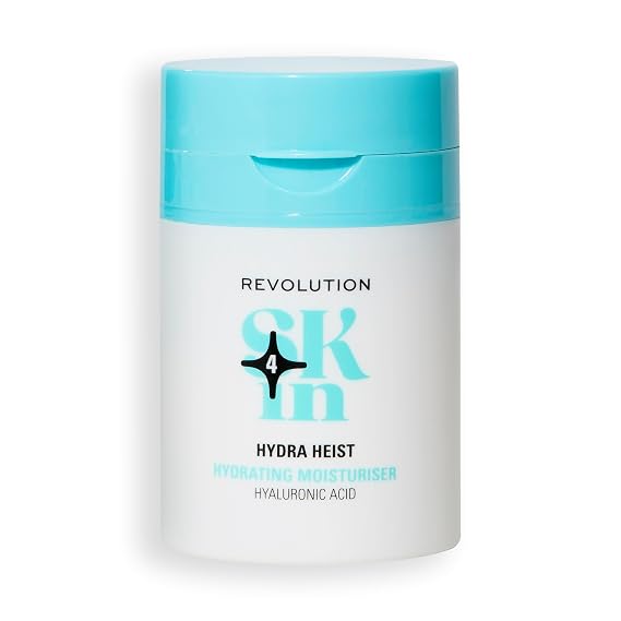 Revolution Skin, Hydra Heist Hyaluronic Acid Hydrating Moisturizer, Lightweight & Moisturizing Face Cream, Vegan & Cruelty-Free, 1.69 fl oz