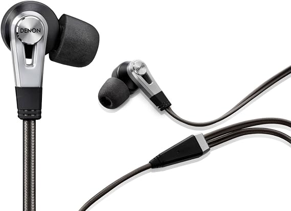 Denon AH-C820 In-Ear Headphones, Black