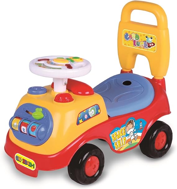 Ride On Toddler Car,Kids Push Car, Sit to Stand Ride On Toys with Music Steering Wheel for 19-36 Months, Boys and Girls