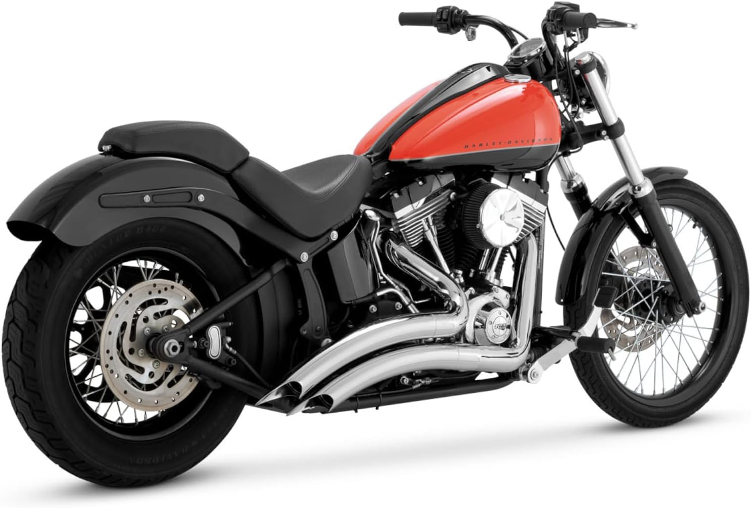 Vance&Hines BigRadius 2-2 PCX Big Radius 2-2 Chrome Muffler SOFTAIL 86-17