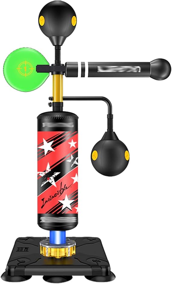 Boxing Speed Trainer 3 In 1 With Punching Bag Spinning Bar & 2 Boxing Speed Ball For Teenagers And Adults Adjustable Boxing Equipment