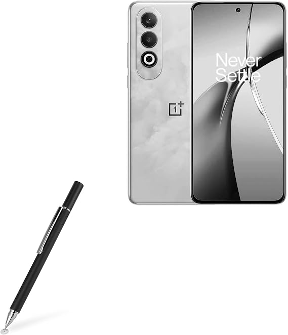 BoxWave Stylus Pen Compatible with OnePlus Nord CE4 - FineTouch Capacitive Stylus, Super Precise Stylus Pen - Jet Black