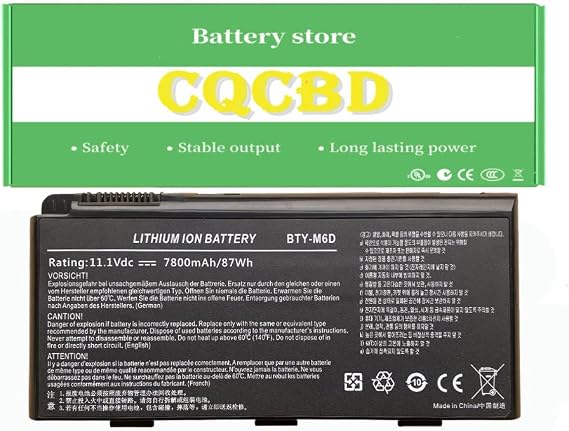 BTY-M6D Laptop Battery for MSI GT783H GX660 GX660DX GX70H GX780R GT70 GT70-2PC GT760 GT60 GT660 GX60 GT680 GX680 GT780 GT663R GT660R GT683 GX780 GT780R GT660R GT663R GT680R GT783R GX780R
