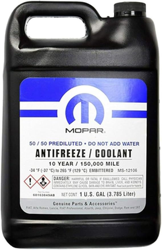 Genuine Coolant Antifreeze, 50/50 68163849AB