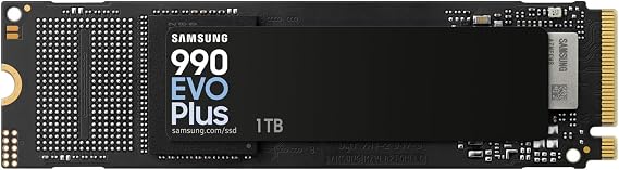 Samsung 990 EVO Plus 1TB PCIe Gen 4.0 x 4 NVMe M.2 2280 TLC NAND up to 7,150MB/s Internal SSD MZ-V9S1T0B-IT/EC Authorized Japanese Dealer