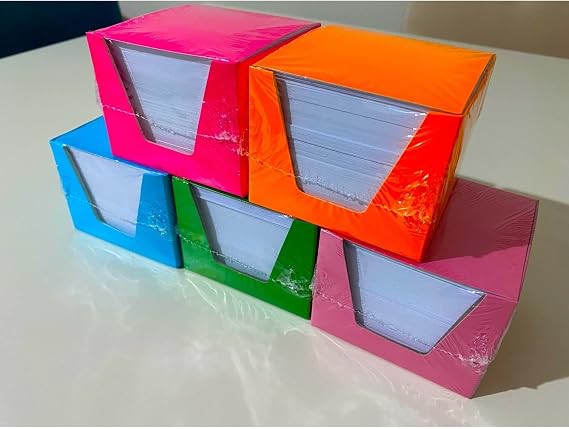 Küp Not 10 Paket Küp Blok Not Kağıdı 1. Hamur 8x8 cm 500 Yaprak