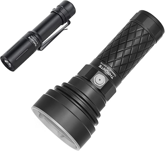 ThruNite (2PCS) EDC Flashlight BundleArcher Mini Black Cool White & Catapult V6 Bright Flashlight Cool White Small Flashlight