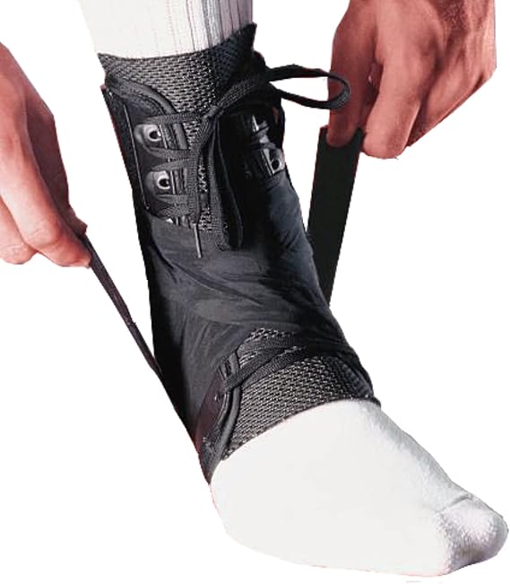MEDIZED Ankle Brace, Stabilizer, Lace Up Adjustable Support, Stirrup Compression for Running, Basketball, Volleyball, Injury Recovery, Sprain, Ankle Wrap for Men, Women, and Children