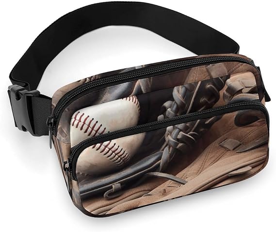 Waist Pack for Men Women Crossbody Belt Bag Baseball Equipment Waist Bag Travel Fanny Pack Bum Bags