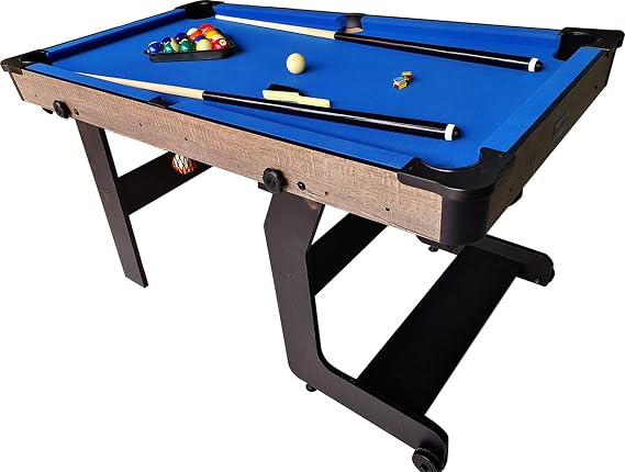 Fun Fold-Up Wooden (Foldable) 5 ft Pool Table