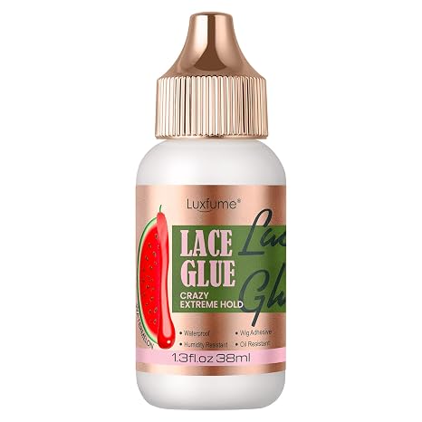 Invisible Lace Glue 1.34oz | Waterproof & Super Hold | Wig Glue for Front Lace Wig - Fast Drying, No Residue Formula, Watermelon Scented