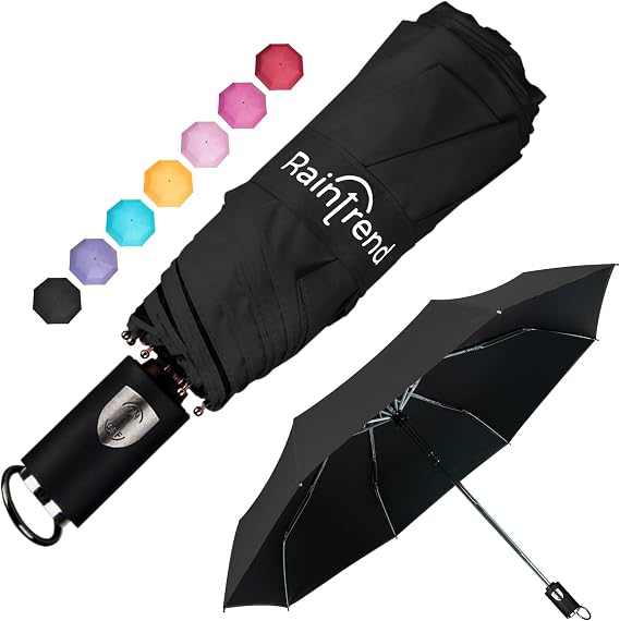 Travel Mini Umbrellas for Rain & Sun UV Protection Compact Folding Automatic Lightweight and Small ollapsible Windproof Umbrella Women