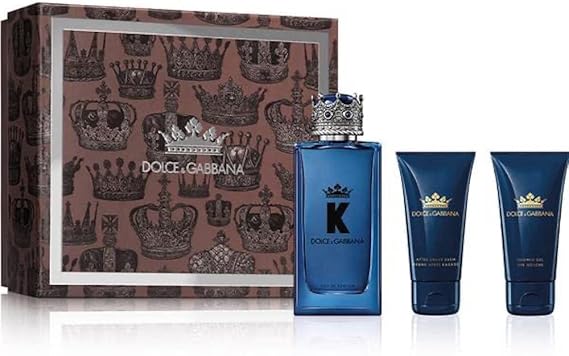 Dolce & Gabbana K 3 Piece Gift Set: Eau De Parfum 100ml - Aftershave Balm 50ml - Shower Gel 50ml, 6.6 fluid_ounces