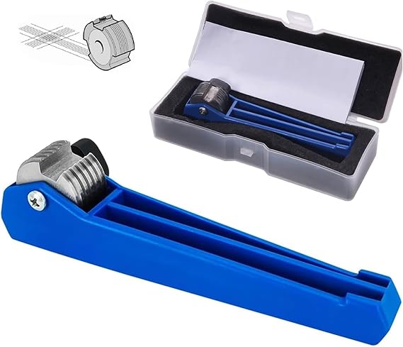 TsoLay Cross Hatch Adhesion Tester, Paint Film Scriber with 2mm Blades, 6 Teeth, Cross-Cut Tester Kit with Plastic Packing Box, for Laboratory, Measuring The Adhesion of Organic Coatings