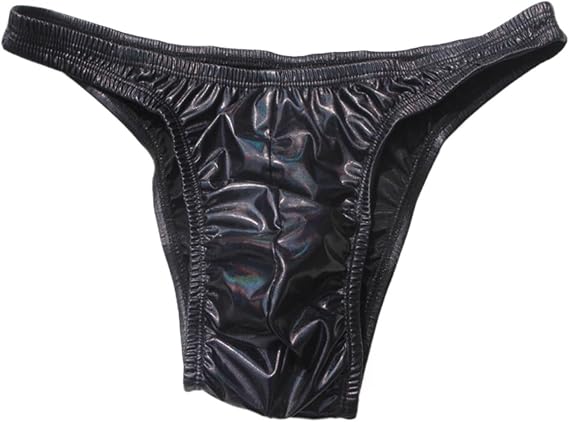 Men's Bodybuilding Posing TrunksPosing Fitness Suit(Black,Medium)