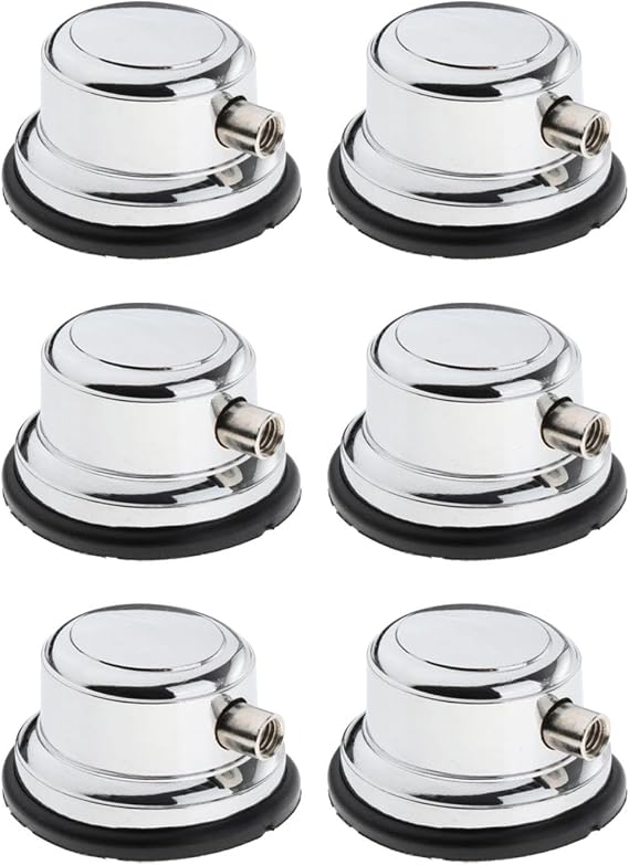 Generic Metal Drum Lugs, Drum Set Hardware Accessories, Single End, Instrument Accessories, Professional Drums Ears with Skin Pads, 6 Set
