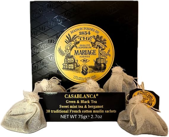 Mariage Freres - CASABLANCA - Box of 30 traditional french muslin tea sachets