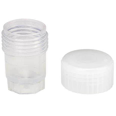 Caplugs Evergreen 240-3003-080 TVIC Series Transport Vials with Caps, 2.5 mL, Molded-in Calibration Lines, PPCP, Printing and Label Friendly Exterior, Natural, Bulk, 200 Pack (99192976)