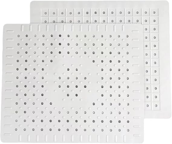 2 Pack Sink Protectors for Bottom of Kitchen Sink, White