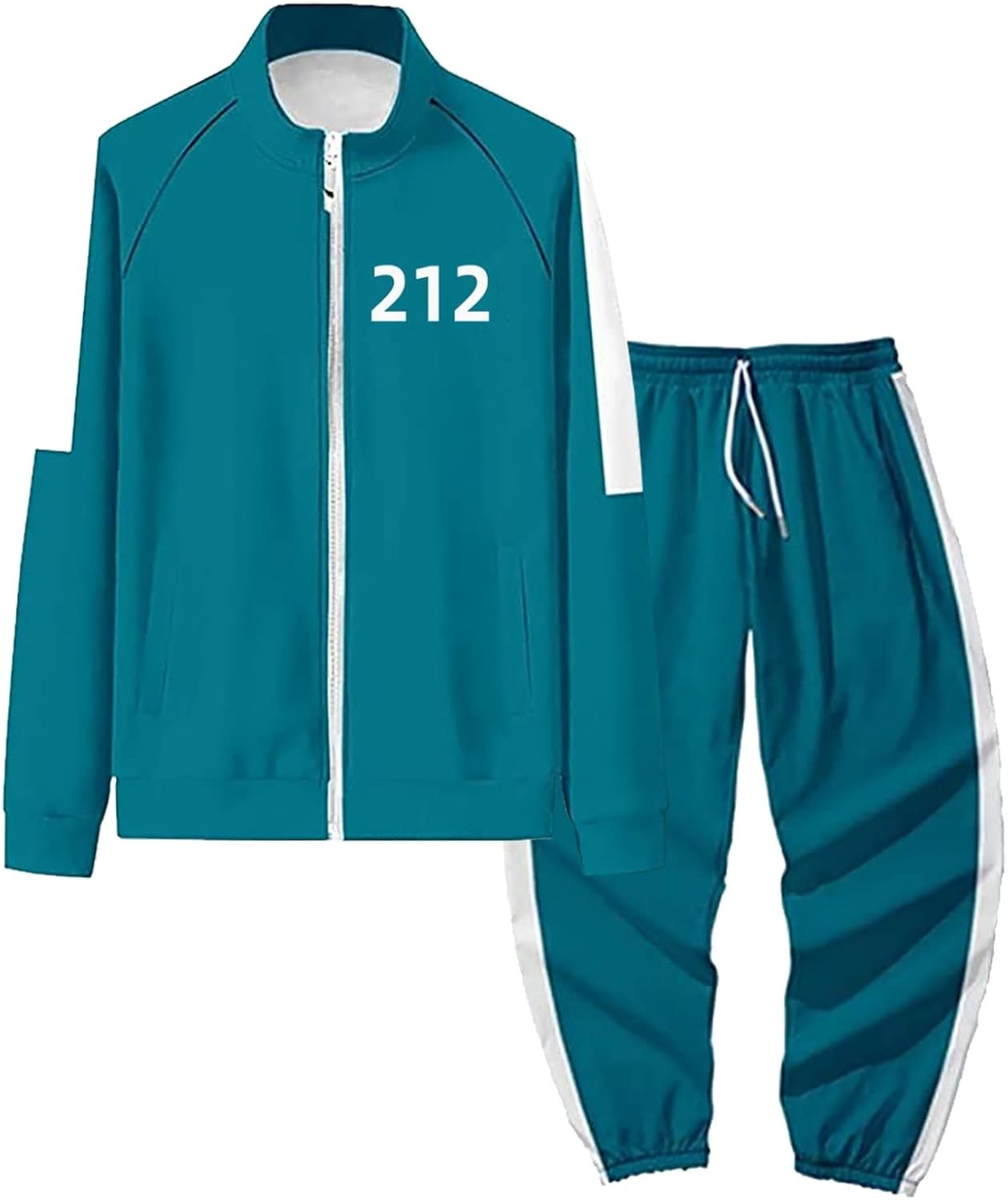 Squid Game Tracksuit Jacket Korean TV Sweatshirt Suit Fashion Casual Hoodie Sweatshirts Suit for KidsAdult