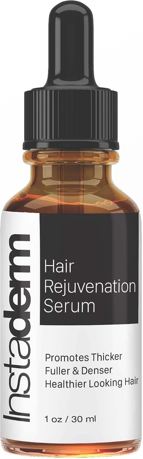 Hair Stimulating Growth Serum- Extra Strength, DHT Blocker Hair Regrowth & Follicle Restoration Formula Treatment. Promotes Thicker, Fuller, Longer, Healthier Hair for Men & Women.