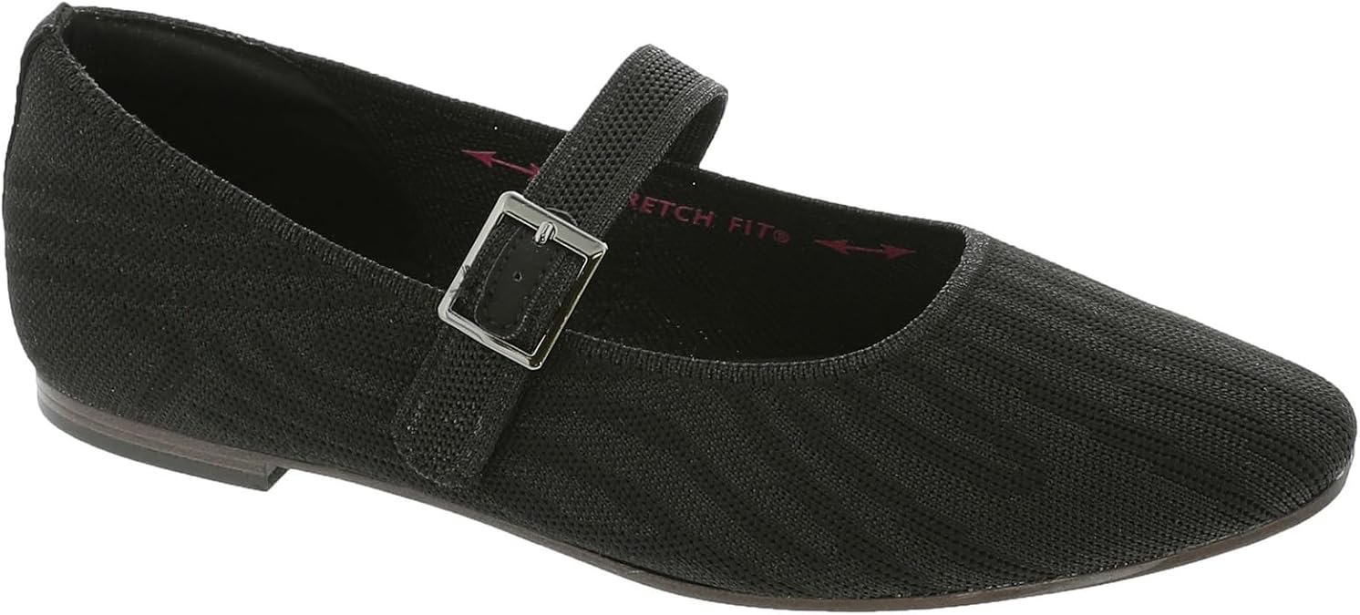 Skechers USA Cleo Snip-Glamorous Women's Slip On, 7.5 B(M) US, Black